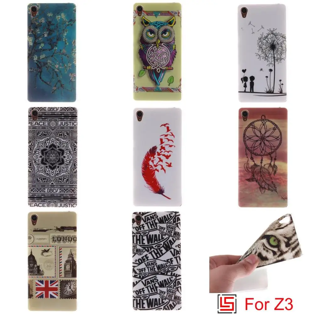 

Best Ultra Thin TPU Silicone Soft Phone Cell Case fundas capinha caso Cover For Sony Soni Xperia Experia Xpera Z3 D6633 Feather