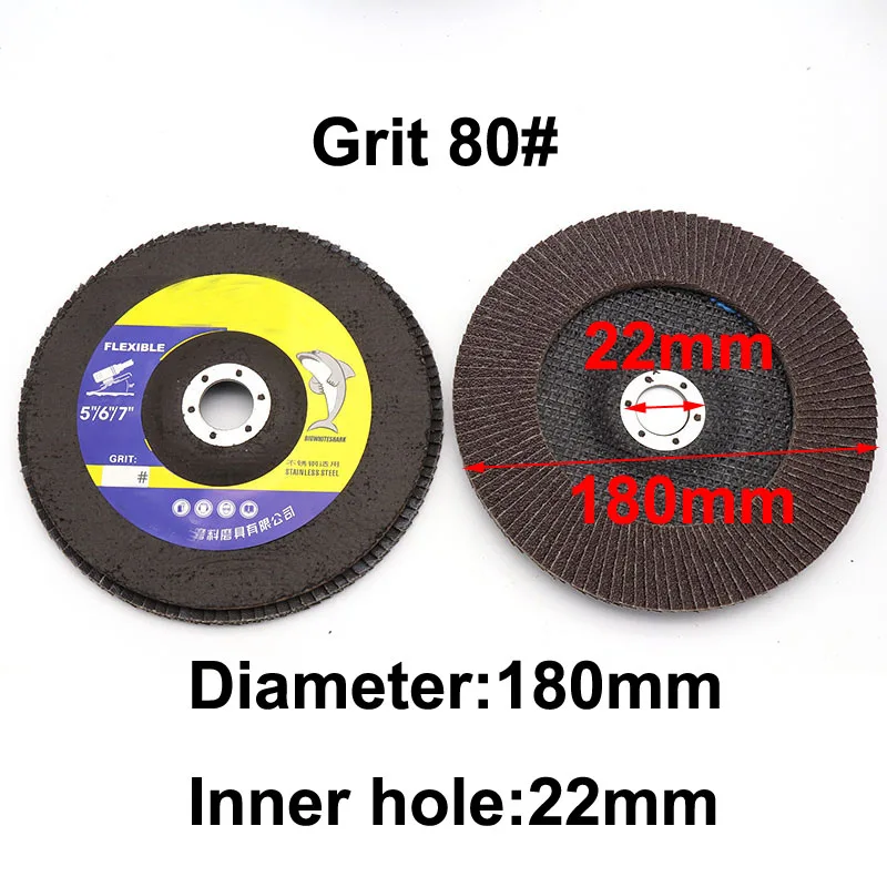 Мм 1 шт. 180/150/колеса дисков мм отверстие 22 мм лоскут 60/80 шлифовальные диски 125 Грит дерево металл шлифовальный инструмент