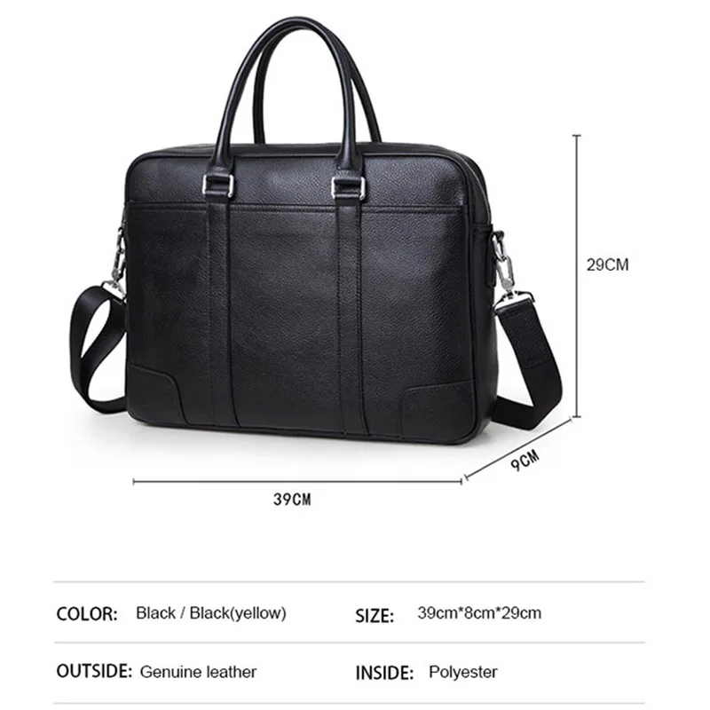Гарантированный портфель из натуральной кожи, мужская сумка для отдыха, деловая сумка-мессенджер, Мужской портативный портфель, брендовая сумка для ноутбука