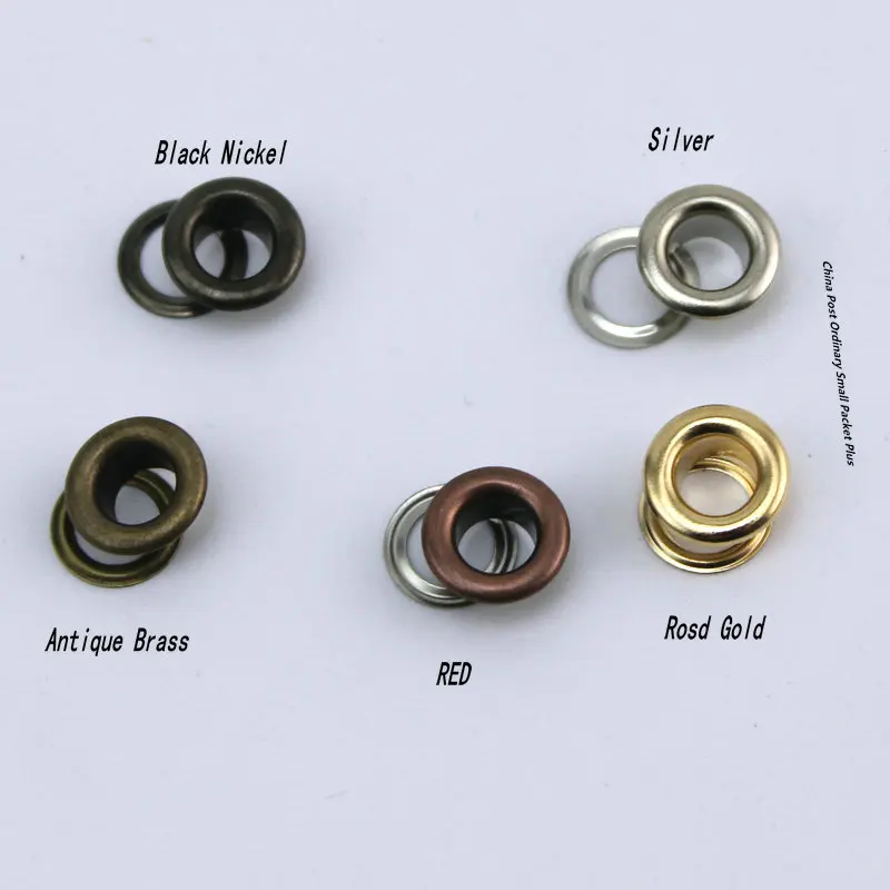 

150set 5MM Rose Gold color copper eyelet buttons clothes accessory handbag findings