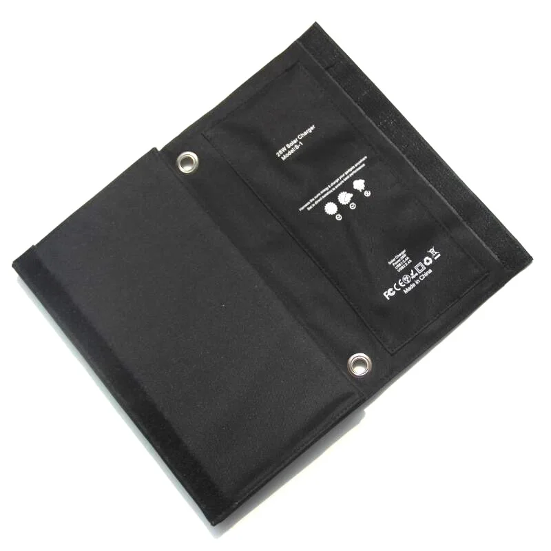  28W Outdoor folding Solar Panel USB Output Portable Foldable Power Bank waterproof travel High effi