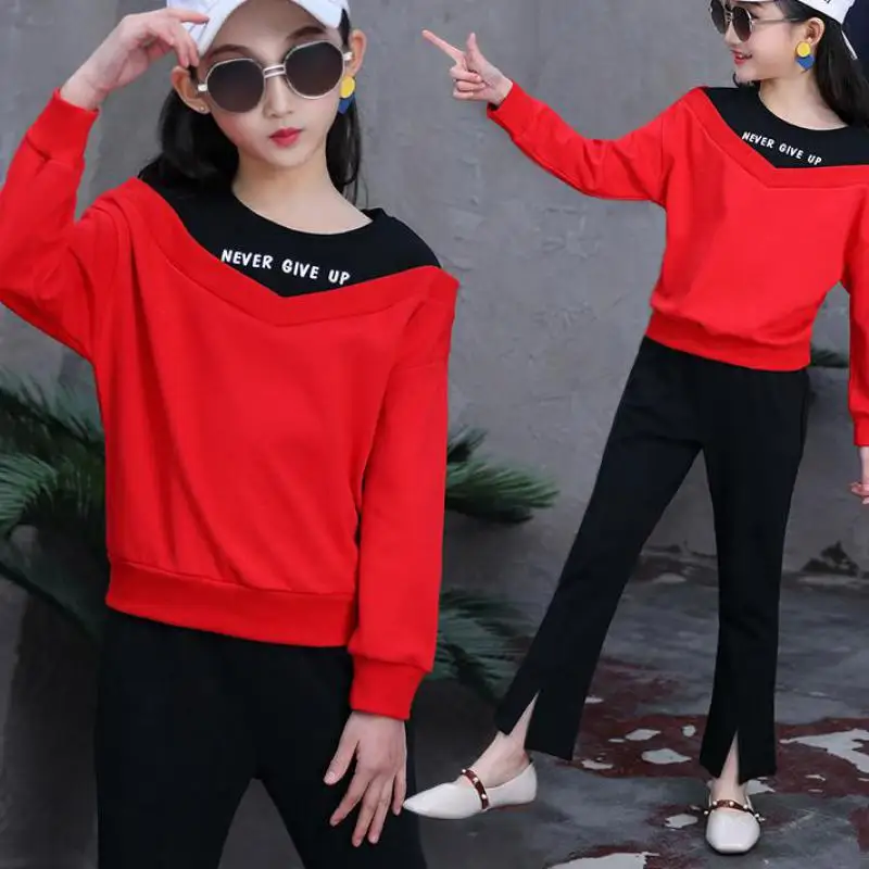 

2019 Toddler Girls Clothes Sets Spring Cotton Baby Girls Suits 2pcs Suits Children Clothing Kids Girls Clothing Sets 10 12 Years