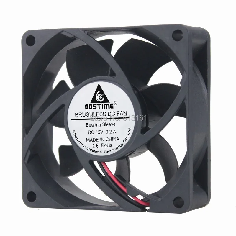 

GDT 2Pin 3inch dc brushless fan 5v 12v 70x25mm fan fast speed