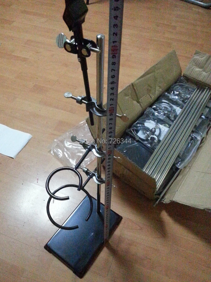 Lab Support Iron Retort Ring Stand Flask Clamp Stand