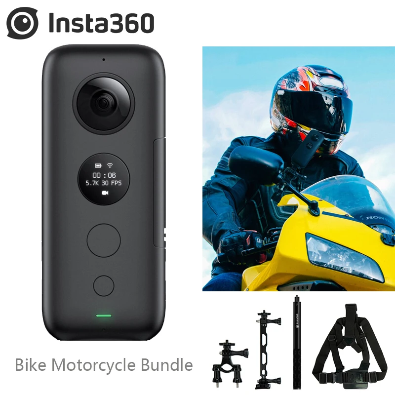 Insta360 Спортивная Экшн камера ONE X 18MP поддержка Wi Fi 5 7 K фото для велосипеда задняя