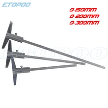 0-150 мм 0-200 мм 0-300 мм стальная глубина штангенциркуль Калибр микрометр глубина измерительный инструмент