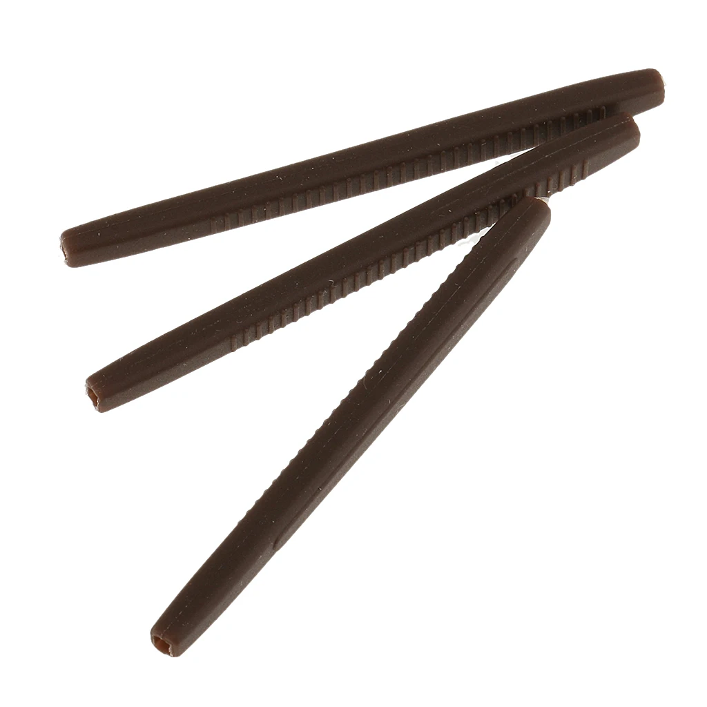 Pack of 20 Silicone Rubber Eyeglasses Spectacle Reading Glasses Temple End Tips Ear Socks Tubes Replacement Brown & White