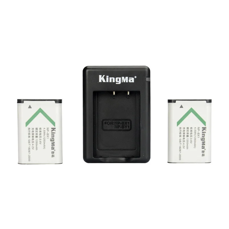 KingMa для sony NP BX1 батарея и двойное зарядное устройство (2 Pack) DSC RX100 II RX100M III RX100M3 WX300|np