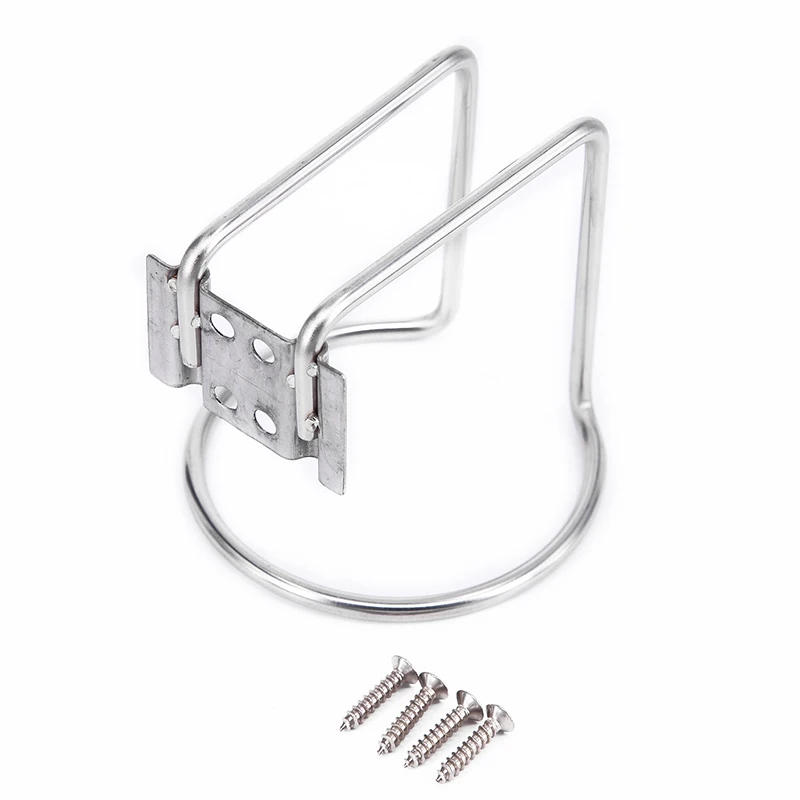 

4pcs Universal Boat Ring Cup Holders high quality 82x75x85mm Stainless Steel Silver Ring Cup Drink Holder For Boat Marine