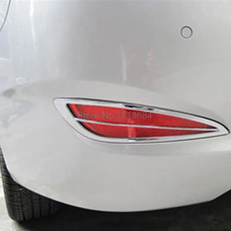 

For Hyundai Accent i25 Hatchback 2011 2012 High Quality ABS Chrome Rear Fog Lamp Light Cover Frame Trim Car Accessories 2pcs/set