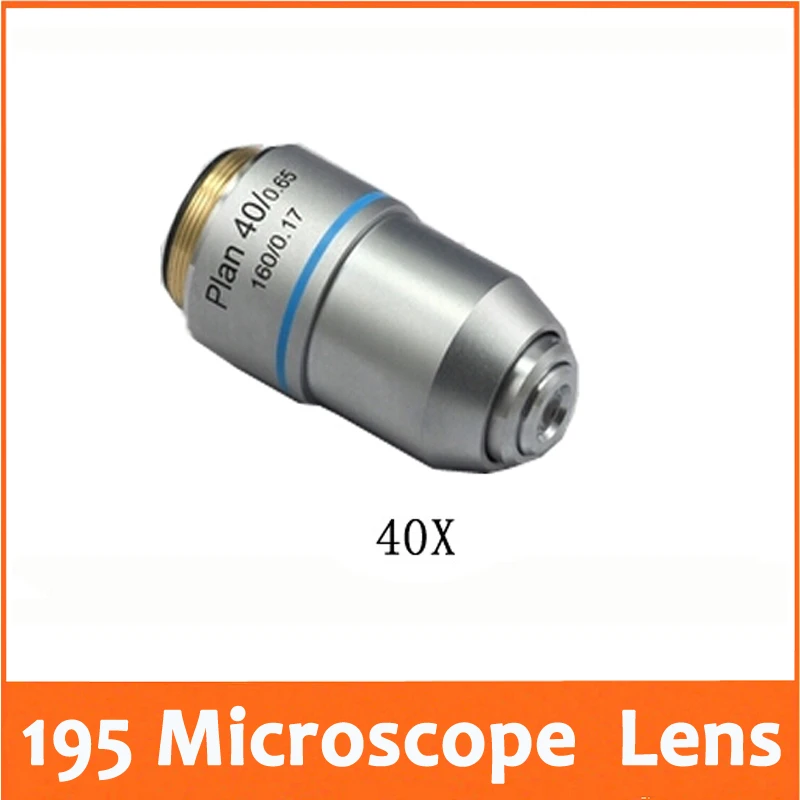 40X Achromatic Objective Lens 20.2mm RMS for Olympus Biological Microscope 