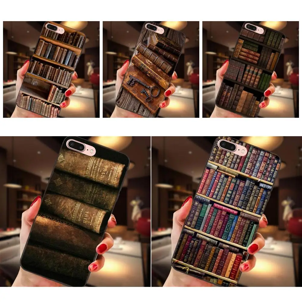 

Soft Phone Vintage Library Look Books Shelves For Huawei Honor 5A 6A 6C 7A 7C 7X 8A 8C 8X 9 10 P8 P9 P10 P20 P30 Mini Lite Plus