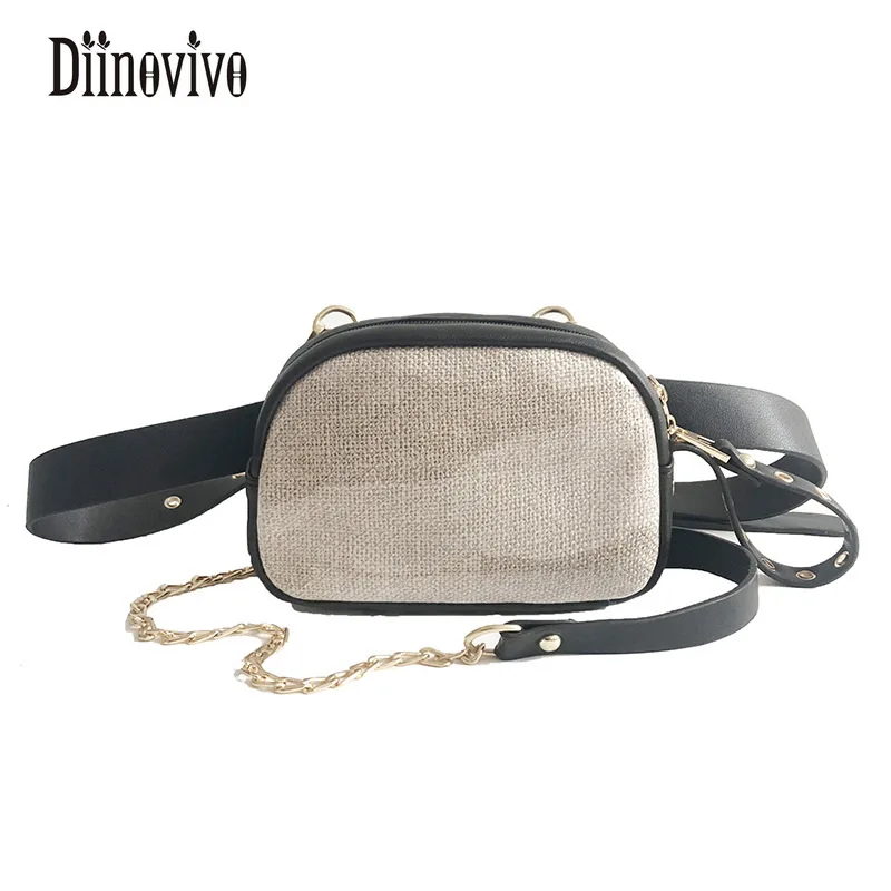

DIINOVIVO New Fashion Multifunction Belt Bags 2018 Summer Simple Fanny Pack Casual PU Leather Phone Bags Belt Waist Bags DNV0402