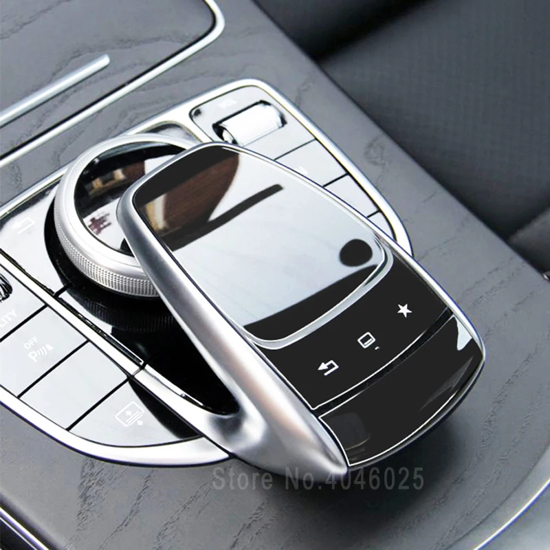 

3pcs/set For Mercedes Benz W205 C E Class W213 Car Center Control Mouse Knob Protective Film Sticker Car stickers and decals