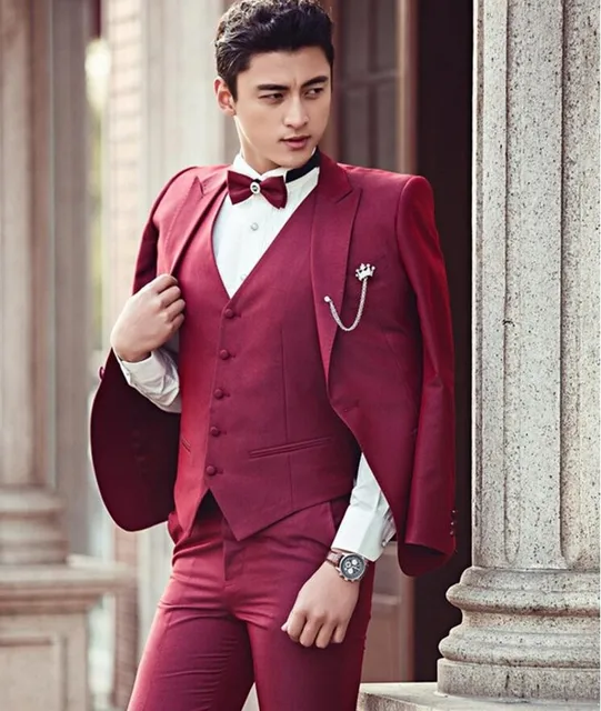 baby burgundy suit
