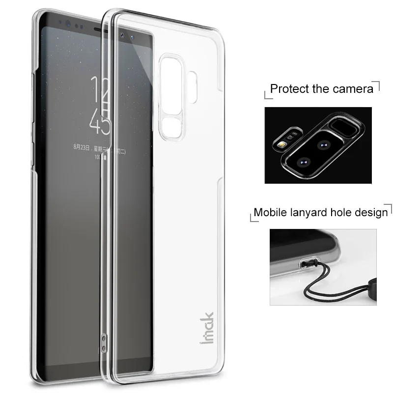 

For Samsung Galaxy S9 Plus Case IMAK Crystal II Pro Transparent PC Hard Back Cover Case For Samsung Galaxy S10 Plus S10E S10+