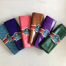 Блестящие Гвинея парчи кружевной ткани ручной работы Мали Стиль Базен Riche дамасской парчи ткани для изготовления Костюмы 30