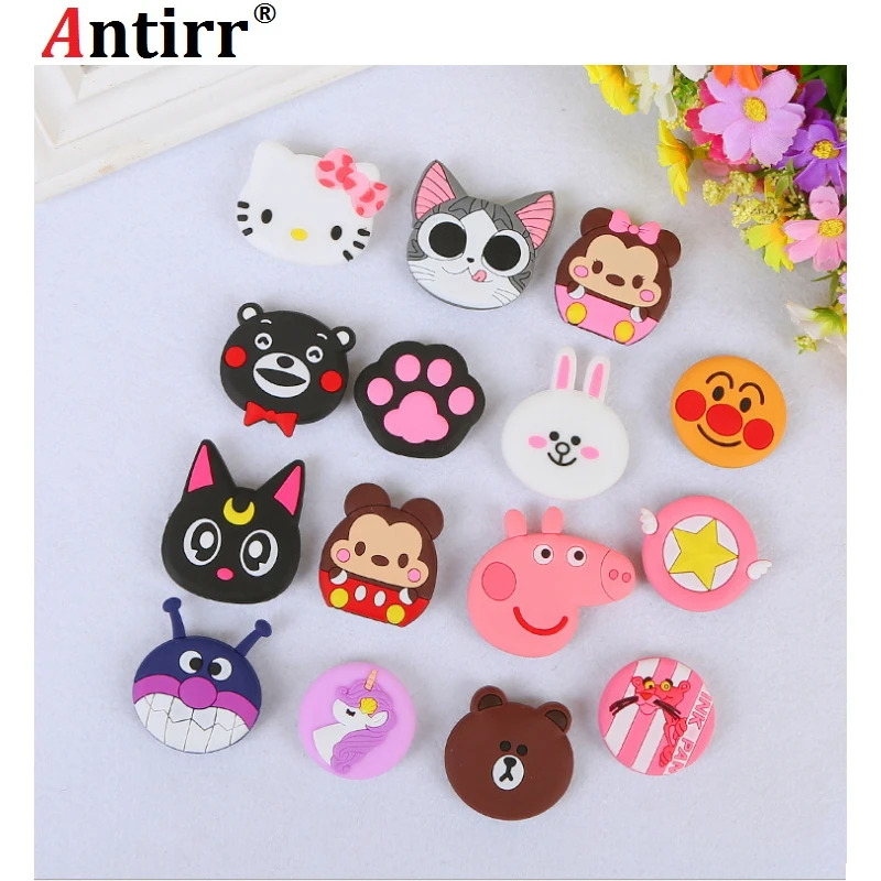 

Universal mobile phone bracket Cute hello kitty air bag Phone Expanding Stand Finger Holder mickey rabbit phone holder Stand