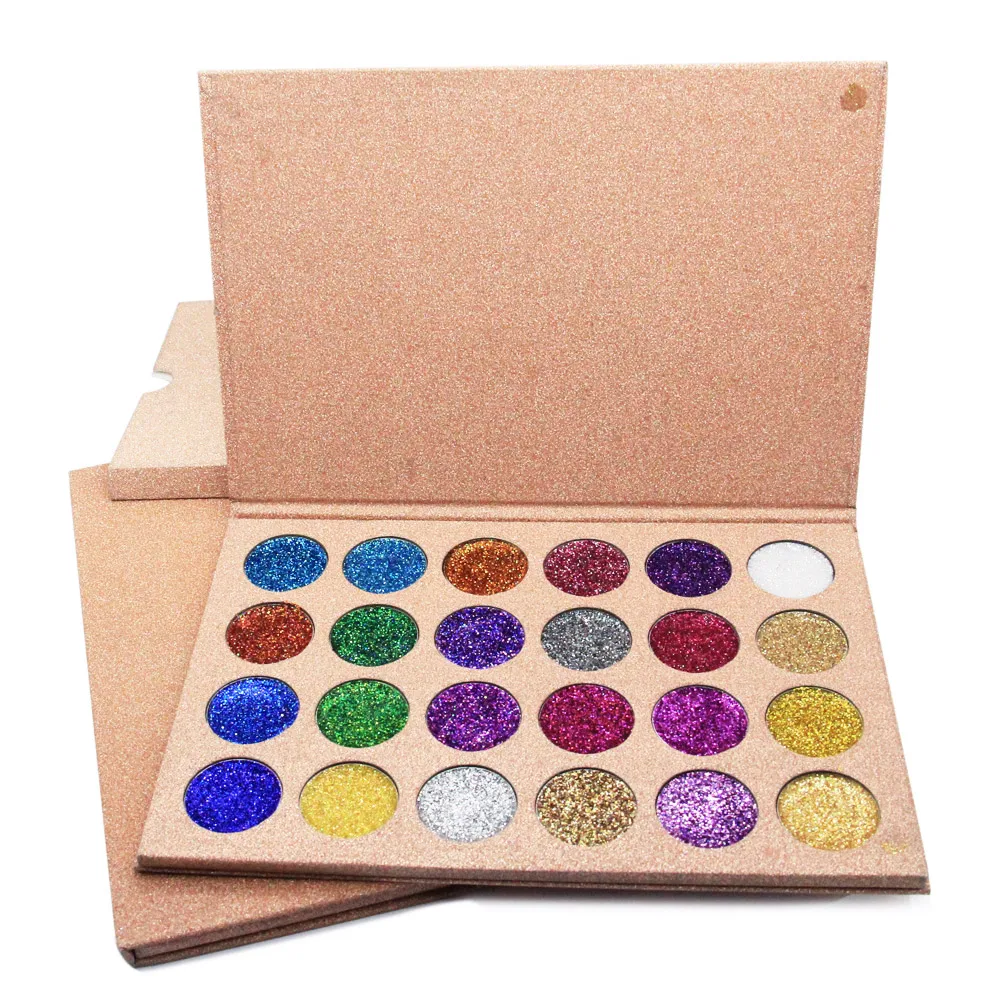 

1 Piece Women Eyes Makeup 24-color Glitter Powder Palette Eye Make up Art Cosmetics Shine Pigment Shimmer for Shadow & Eyeliner