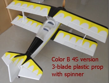 EPO Pitts 1400 мм Электрический радиоуправляемый самолет модельный комплект - Цвет: color B 4s kit