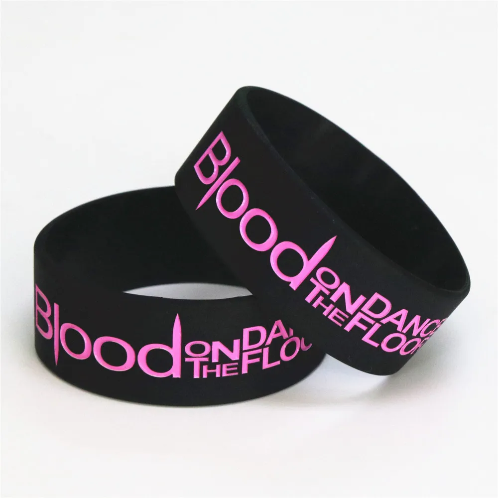 25PCS Blood On The Dance Floor Silicone Wristband 1