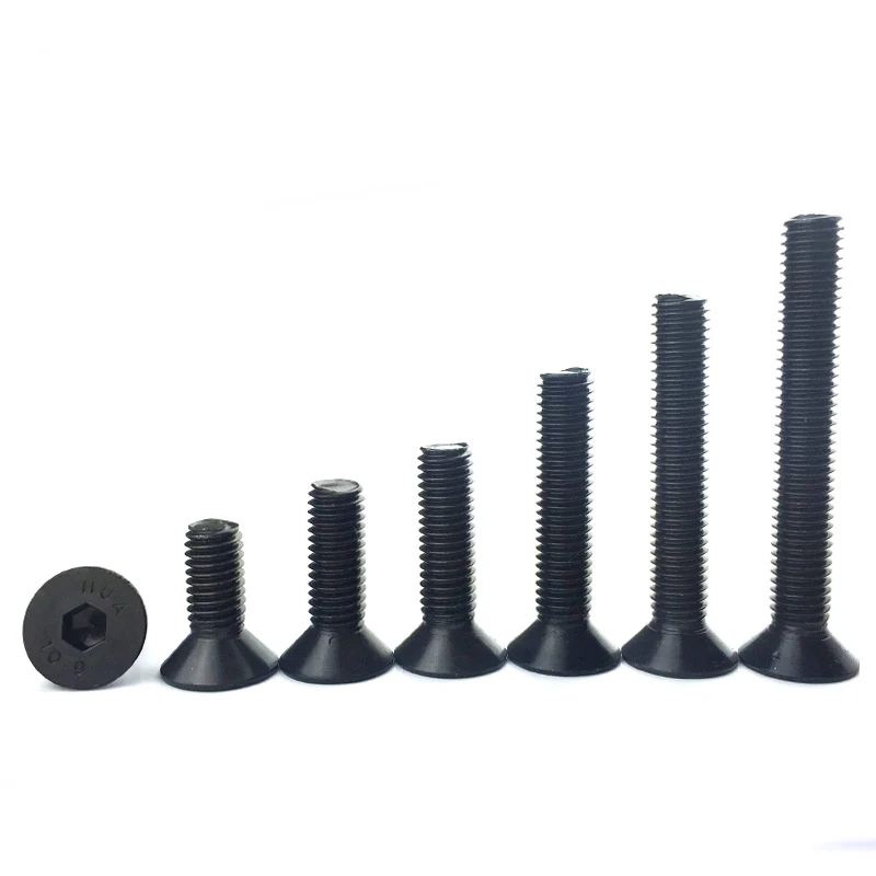 4Pcs M5x(10mm 50mm Length) Left Hand Screws Allen Reverse Hex