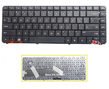 

SSEA Brand New US Keyboard For HP DV4-3000 DV4-4000 laptop Black Keyboard with frame