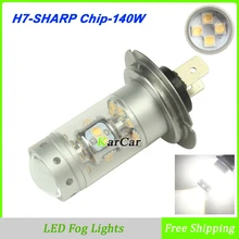 SENZEAL 2 шт 140 Вт 1200лм острый чип H7 светодиодный противотуманный фонарь 12 В Универсальный Автомобильный день вождения лампы высокой мощности Светодиодный лампы 5500K белый