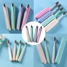 Новая мягкая зубная щетка для волос унисекс эффективно удаляет зубную щетку для путешествий около 19 см розовый, зеленый, синий, бежевый