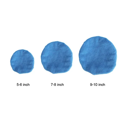 1 шт., мягкий аксессуар для мытья автомобиля, буферная накладка, покрытие для воска автомобиля, покрытие для воска, покрытие для воска, полировщик автомобиля, уход за краской - Цвет: 5-6 inch Light Blue
