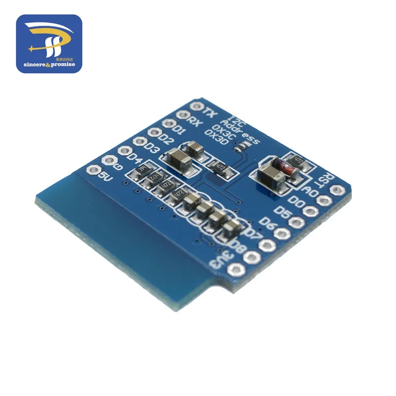 OLED Escudo Adecuado para Wemos 0,66 pulgadas 64x48 IIC I2C 128x64 Resolución OLED Escudo Adecuado para Wemos 0,66 pulgadas 64x48 IIC I2C 128x64 Resolución