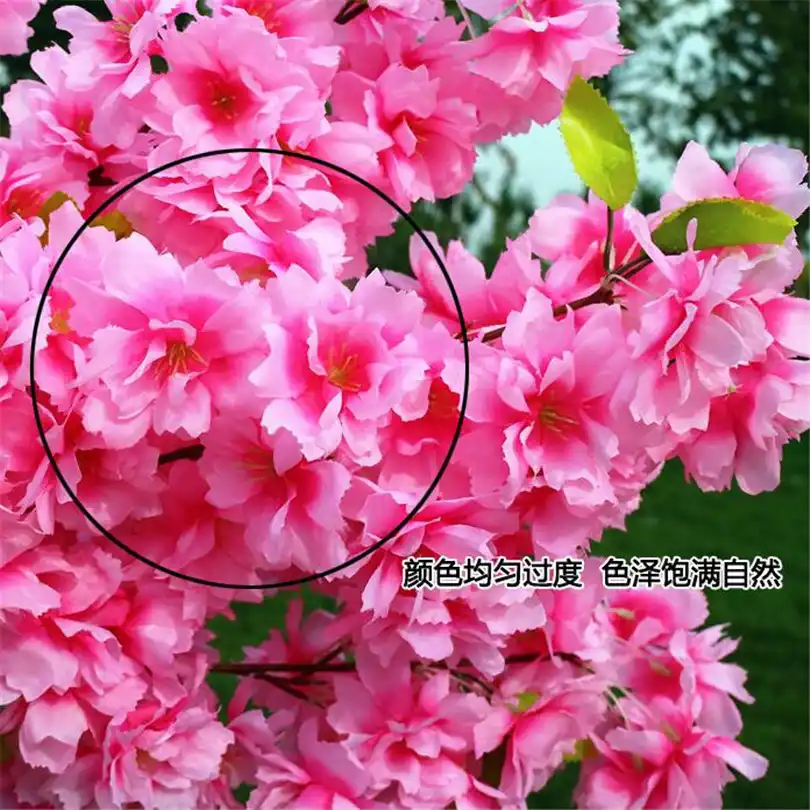18 P Buatan Cherry Blossom Cabang Begonia Pohon Sakura Batang