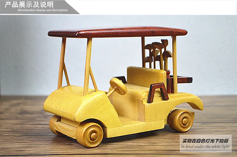 Golf ball car decoration home solid wood brief accessories crafts props toy giftgolf homesgolf
