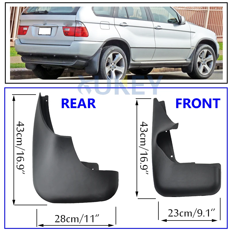 OE стиль литой автомобиль брызговики для BMW X5 E53 2000-2006 брызговики брызговик крылья 2001 2002 2003 2004 2005