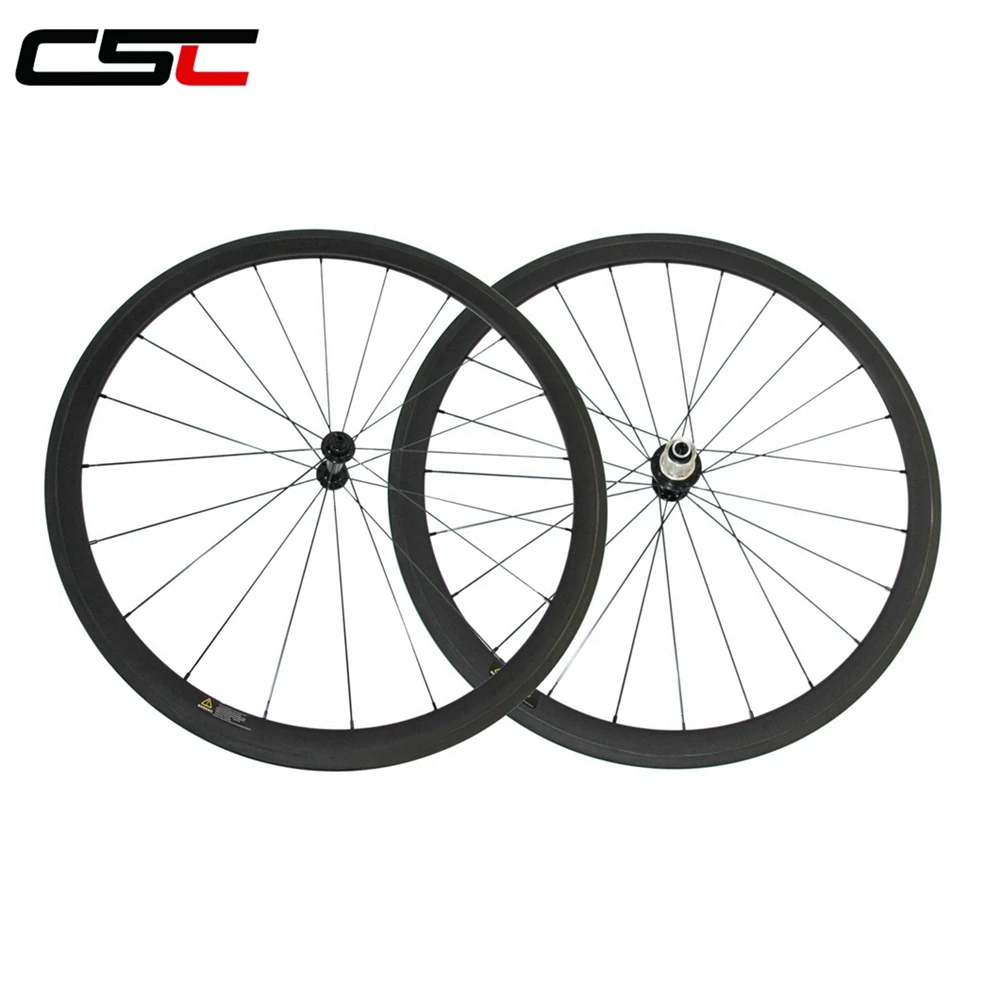 Flash Deal Ultra light 1035g 23mm width 24/38/50/60/88mm depth clincher or tubular carbon road bike wheels R13+ Mac aero 424 spokes 7