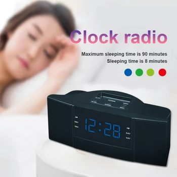 

2 in 1 AM/FM radio Dual Channel LED Digital Display Desk Radio For Office/Bedroom With Snooze Timer