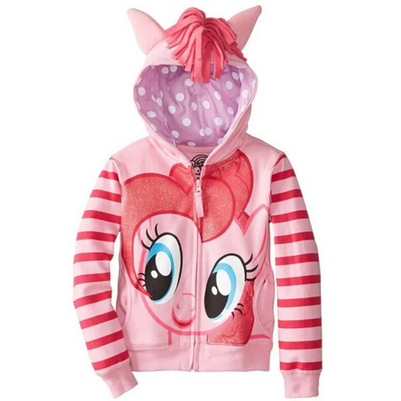 Girls Sweatshirts Hoodies Children Clothing Autumn And Winter Baby girl Thick Cotton Tops Kids Cute Cartoon Rabbit Hooded Coat