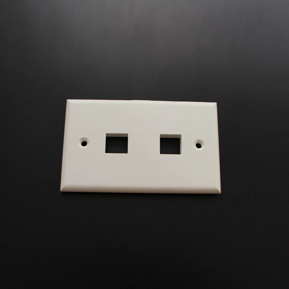 bilder für 10 Stück 2 Dual-port-frontplatte 120 Typ Amerikanischen Typ wandplatte für RJ 11 keystone jack RJ 45 Keystone Jack bilder für 10 Stück 2 Dual-port-frontplatte 120 Typ Amerikanischen Typ wandplatte für RJ 11 keystone jack RJ 45 Keystone Jack