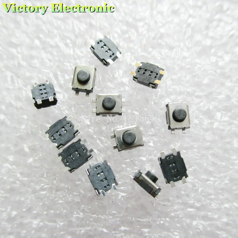 100PCS/LOT 3*4*2mm SMD Switch 4 Pin Touch Micro Switch Tact Push Button