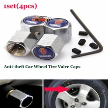 1 conjunto para saab 9-3 9-5 93 95 BJ SCS tampas da haste da válvula da roda de carro Auto válvula do Pneu da roda Tampas