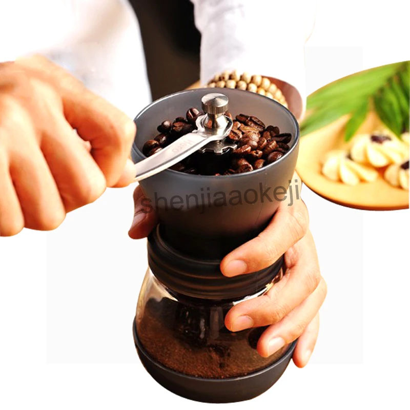 

Mini Hand-cranked Coffee Grinder Household Manually Caffea Grinders Washable Coffee Bean Grinding Machine 1PC