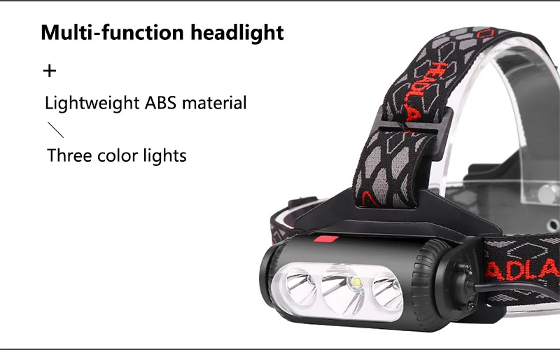 COB головной светильник, охотничий фонарь, налобный фонарь 18650, usb головная лампа, светодиодный светильник-вспышка, красный светильник, водонепроницаемый головной светильник