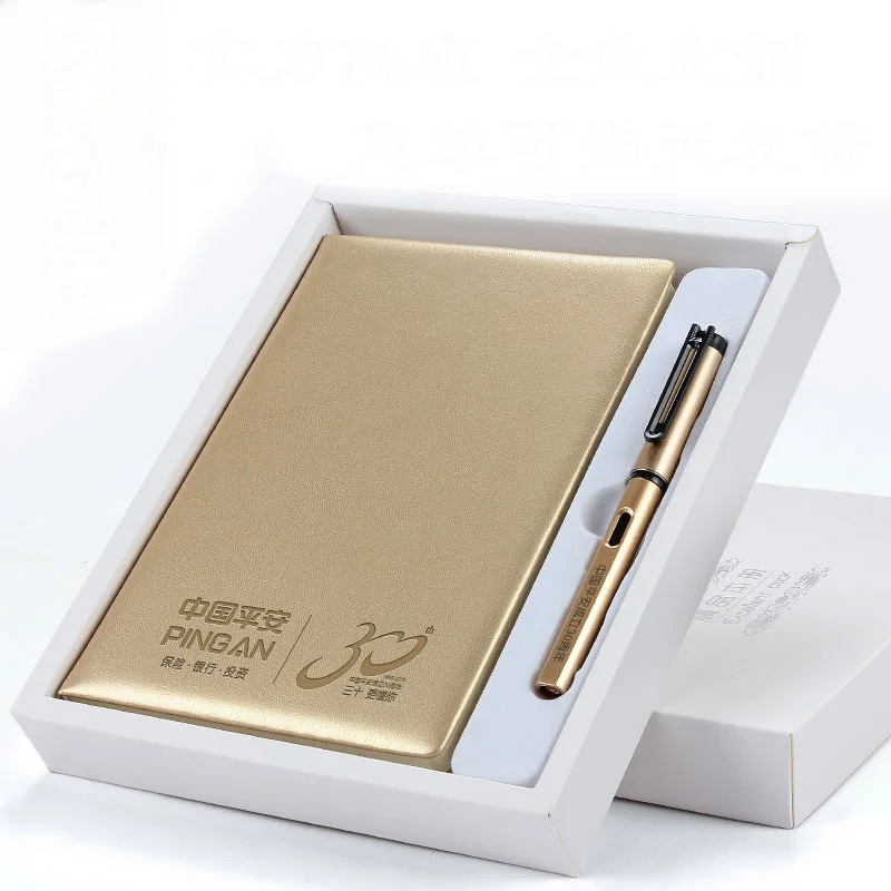 

Luxurious Office Notebook Set Fashion Upscale Business Gift Notebook Business Pen Set With Creative Gift Box For Office Meeting