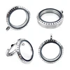 25mm-30mm Round Photo Locket Pendant 316l Stainless Steel Origami Owl Floating Living Lockets and Charms Lockets 2