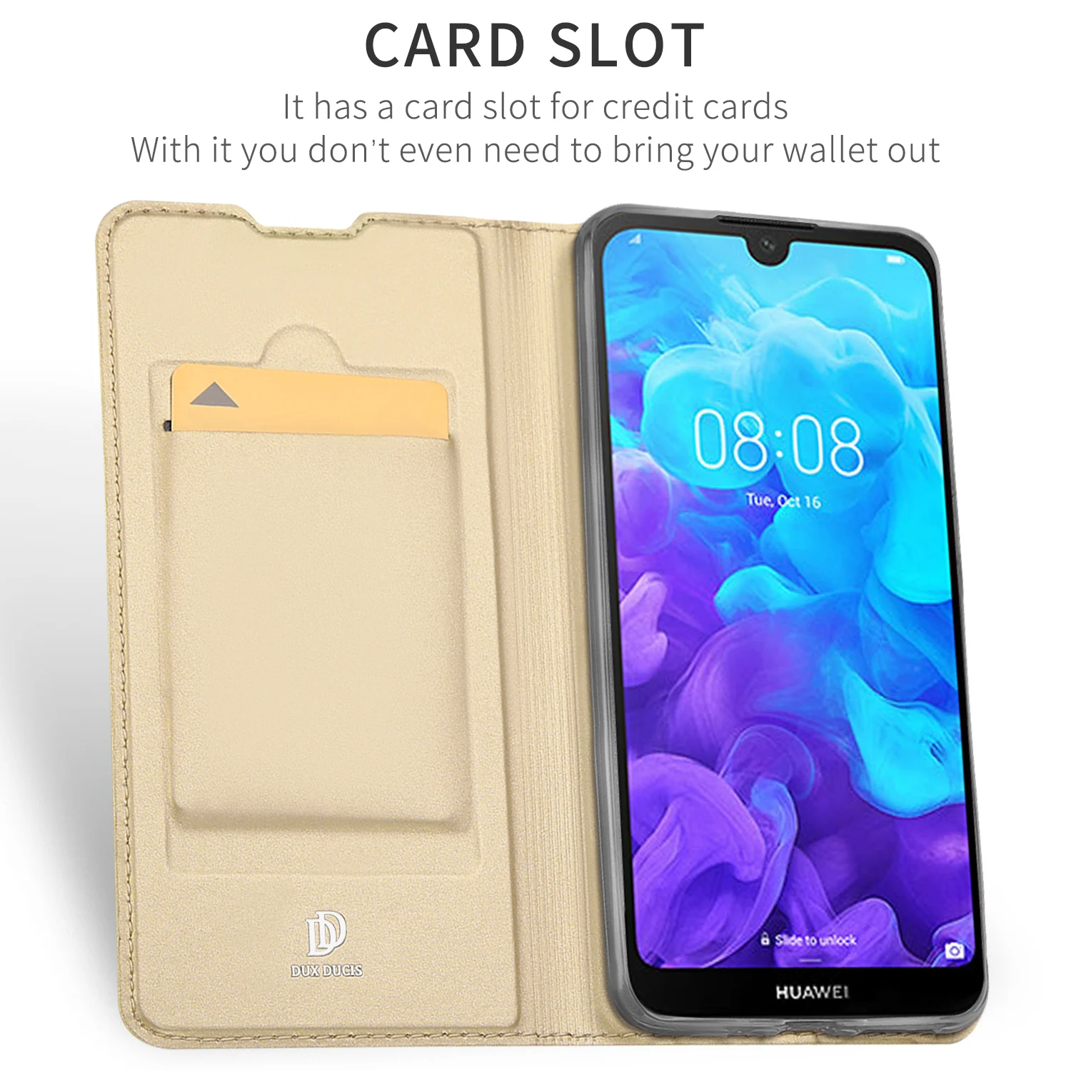 Флип чехол для Huawei Y5 2019 & Honor 8S из искусственной кожи ТПУ Мягкий Бампер защитный