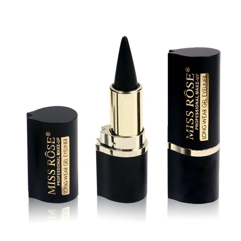 Miss Rose Matte Black Eyeliner Quick Dry Waterproof Long Lasting Makeup Easy to Wear Eye Liner Gel Make Up Miss Rose Matte Black Eyeliner Quick Dry Waterproof Long Lasting Makeup Easy to Wear Eye Liner Gel Make Up