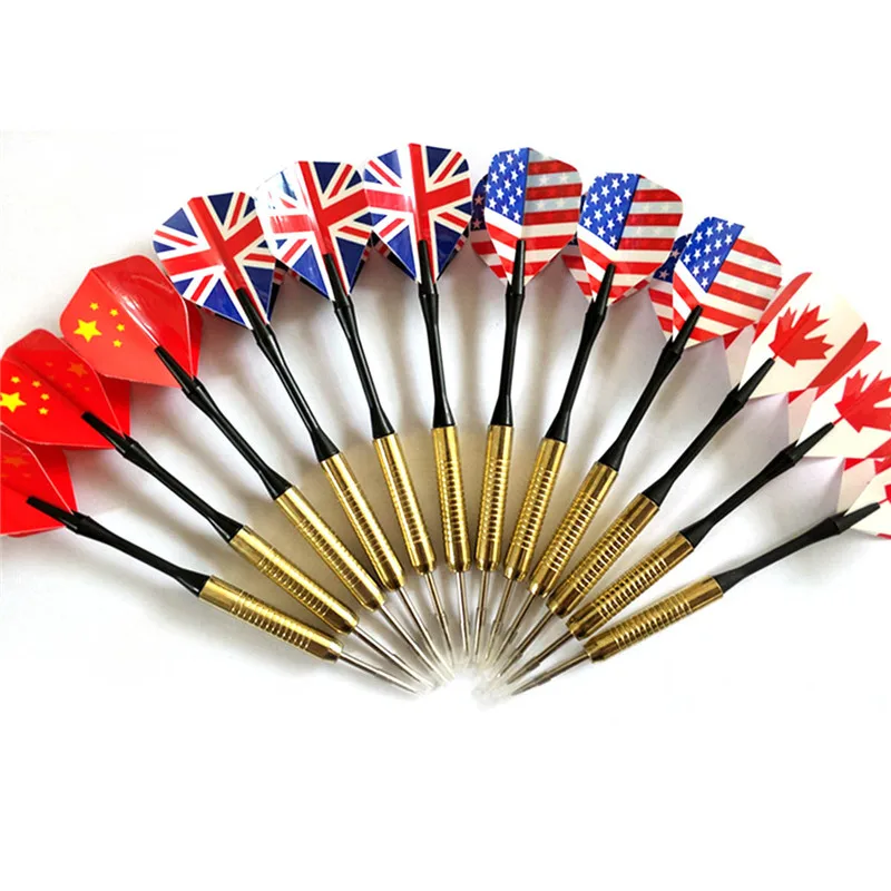 

1Set Darts ABS Soft Tip Darts For Electronic Dartboard With 36 Extra Tips Professional American Flag Pattern Selection B1 Design