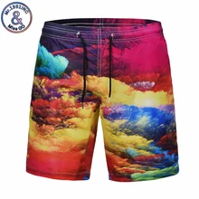 Mr.1991INC Для Мужчин's пляжные шорты Плавки пляжные шорты разноцветные облака пляжные шорты с рисунком летние быстросохнущая Для мужчин s бермуды