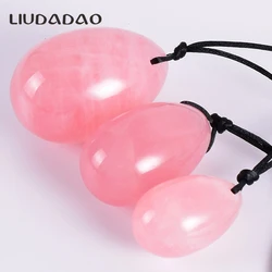 Drilled Jade Eggs Natural Rose Quartz Yoni Egg Crystal Sphere For Kegel Exercise Pelvic Floor Muscle Vaginal Tightening Egg Ball Drilled Jade Eggs Natural Rose Quartz Yoni Egg Crystal Sphere For Kegel Exercise Pelvic Floor Muscle Vaginal Tightening Egg Ball