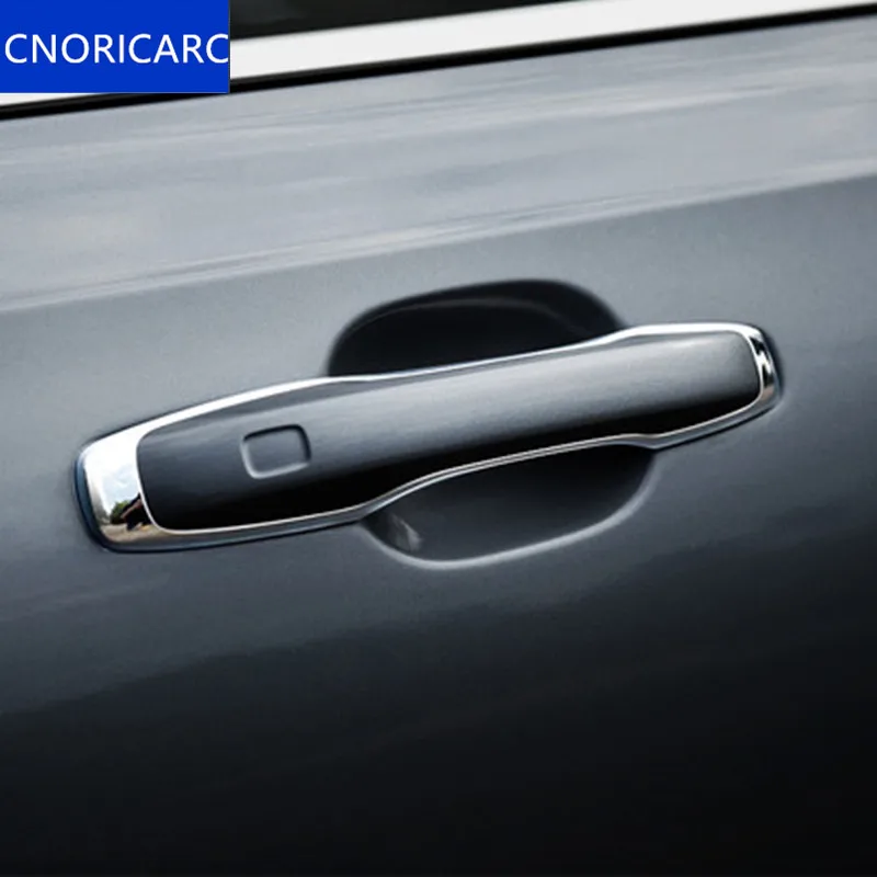 CNORICARC Car Door Handle Frame Trim Strips 4pcs for Volvo